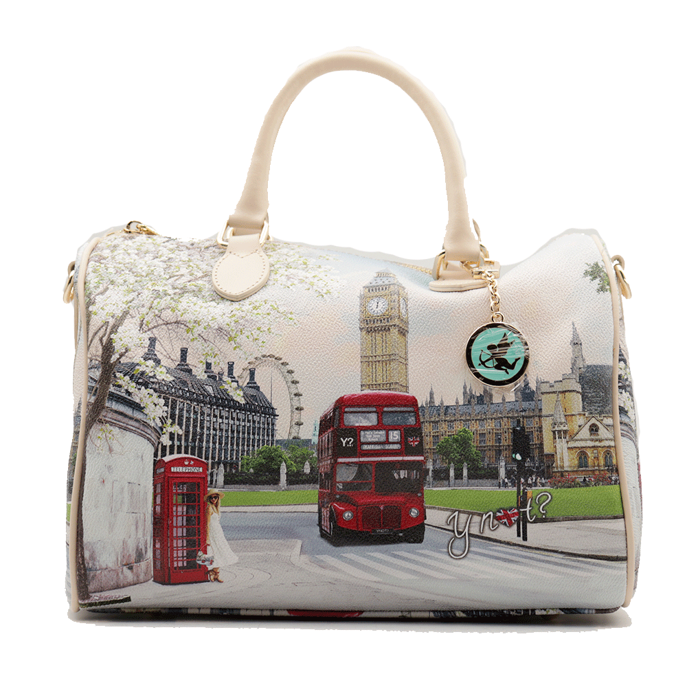 Borsa Donna Y NOT Bauletto Medio con Tracolla YES-318 London