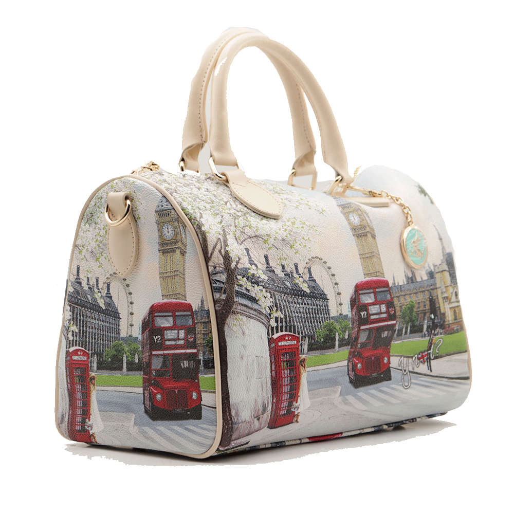 Borsa Donna Y NOT Bauletto Medio con Tracolla YES-318 London