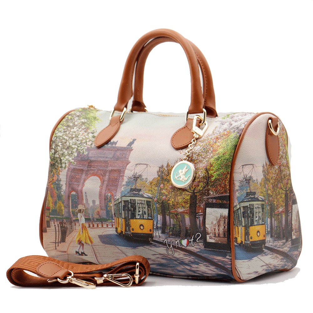 Borsa Donna Y NOT Bauletto Medio con Tracolla YES-318 Spring in Milano