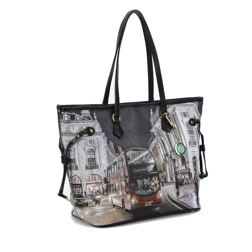 Y NOT Damen Umhängetasche YES-319 London By Night Print