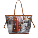 Borsa Donna Y NOT a Spalla YES-319 Stampa Red London