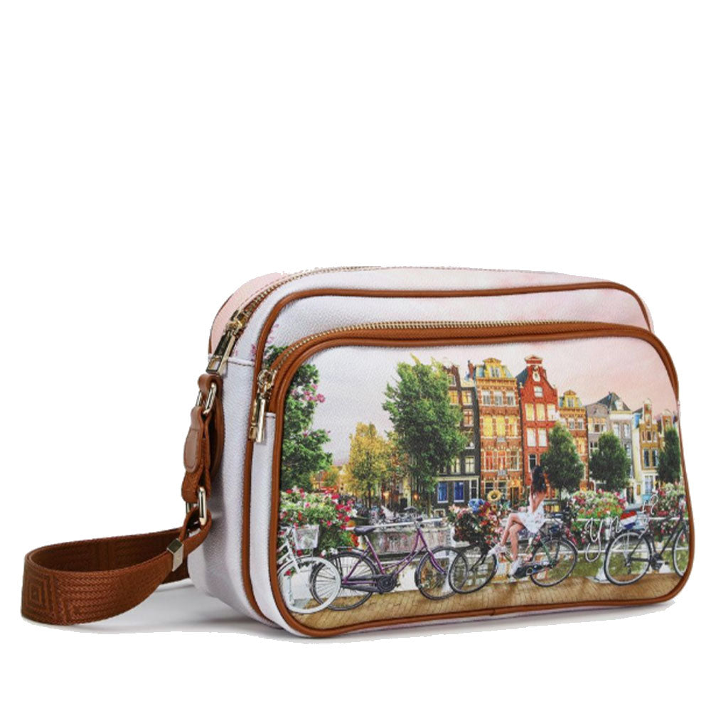 Borsa Donna a Tracolla Y NOT YES-331 stampa Flower River