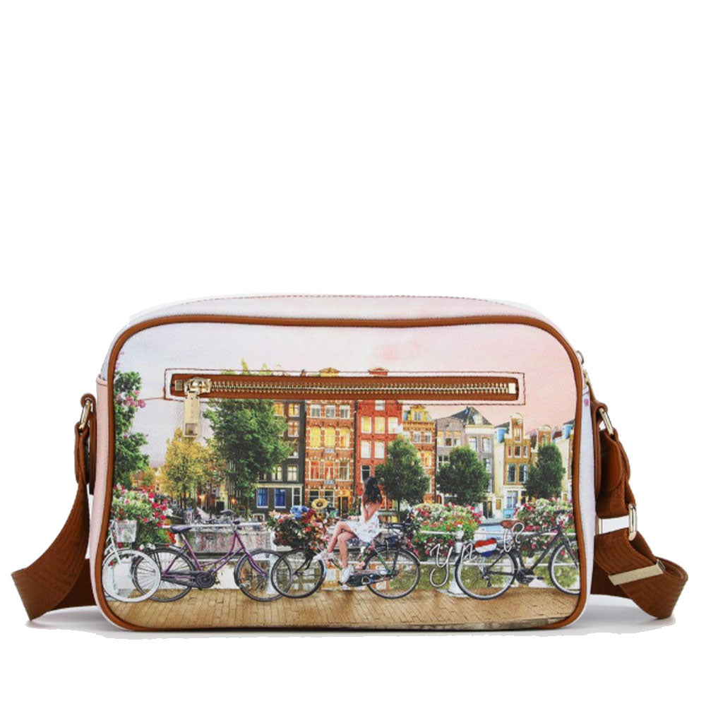 Borsa Donna a Tracolla Y NOT YES-331 stampa Flower River