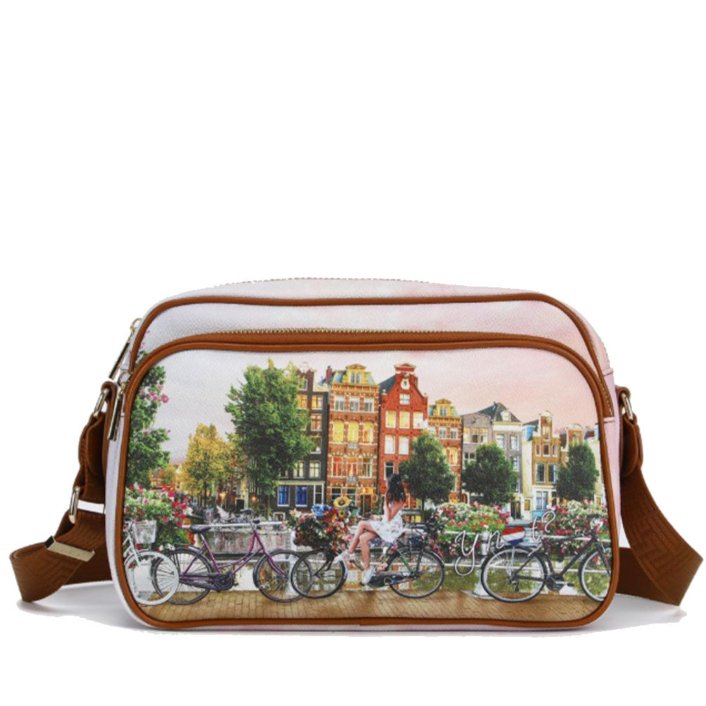 Borsa Donna a Tracolla Y NOT YES-331 stampa Flower River