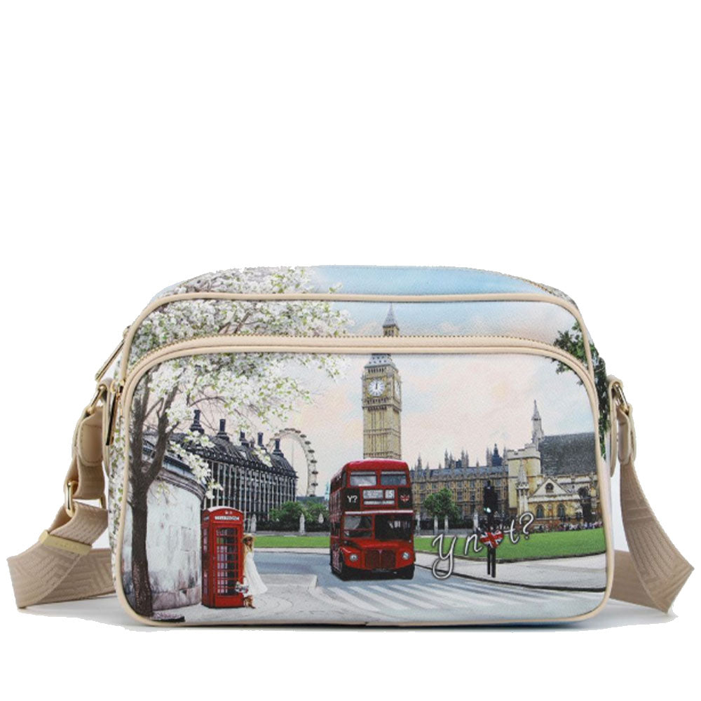 Borsa Donna a Tracolla Y NOT YES-331 stampa London