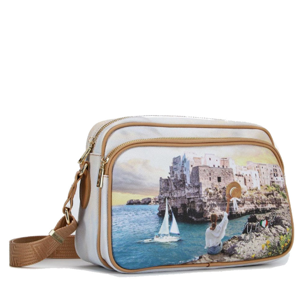 Borsa Donna a Tracolla Y NOT YES-331 stampa Polignano Coast