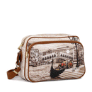 Borsa Donna a Tracolla Y NOT YES-331 stampa Venice Postcard