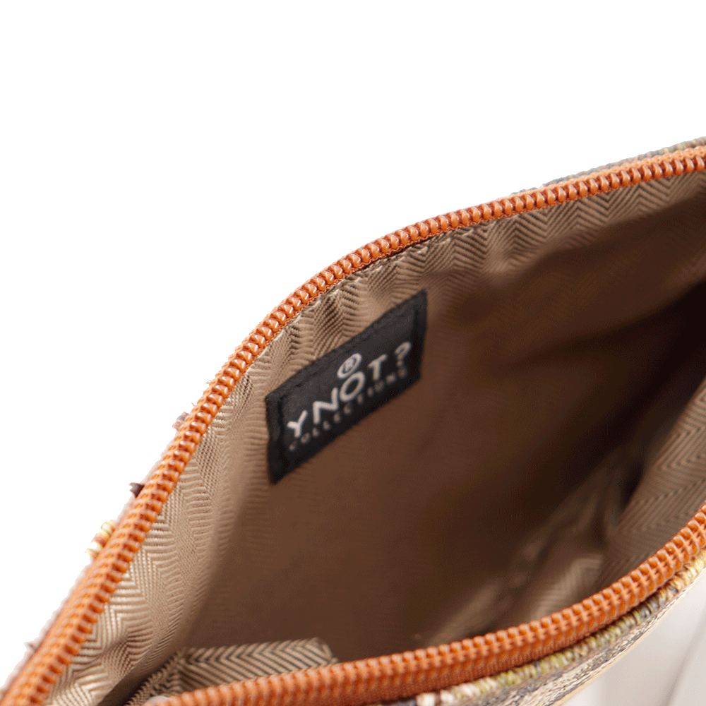 Bustina Donna Chiusa con Zip Y NOT YES-341 Stampa Christmas Venice