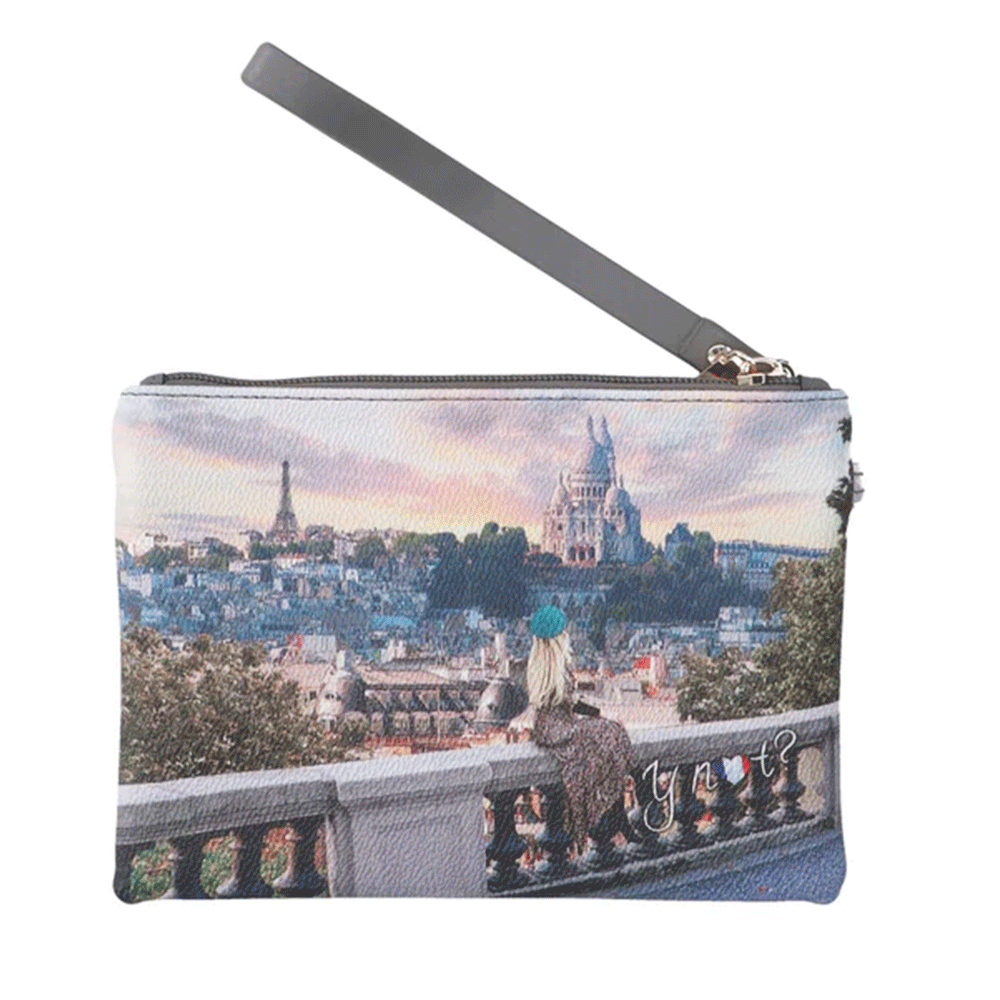 Pochette Donna con Zip Y NOT YES-342 Stampa Coeur De Paris