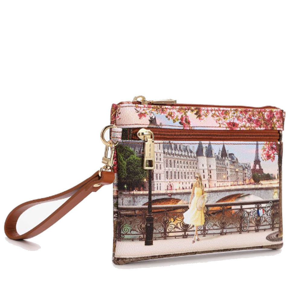 Pochette Donna con Zip Y NOT YES-342 Stampa Concorde