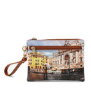 Pochette Donna con Zip Y NOT YES-342 Stampa Rainbow Rome