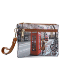 Pochette Donna con Zip Y NOT YES-342 Stampa Red London