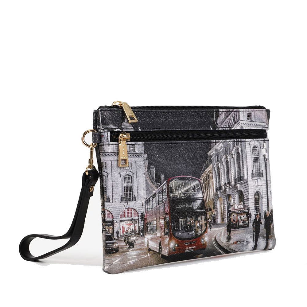 Pochette Media Donna con Zip Y NOT YES-343 London By Night