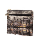 Mittlere Damen Clutch mit Reißverschluss Y NOT YES-343 Mirror