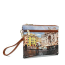 Mittlere Damen-Clutch mit Reißverschluss Y NOT YES-343 Rainbow Rome