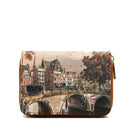 Y NOT YES-362 Kleine Damenbrieftasche mit Herbstfluss-Print