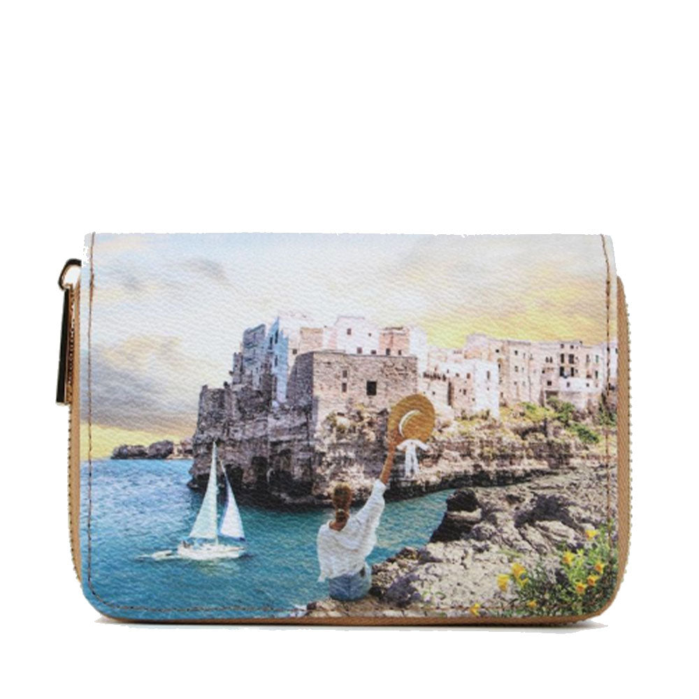 Portafoglio Donna Piccolo Y NOT YES-362 Stampa Polignano Coast