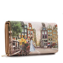 Portafoglio Donna Y NOT Chiuso con Bottone YES-364 Stampa Holland Dreams