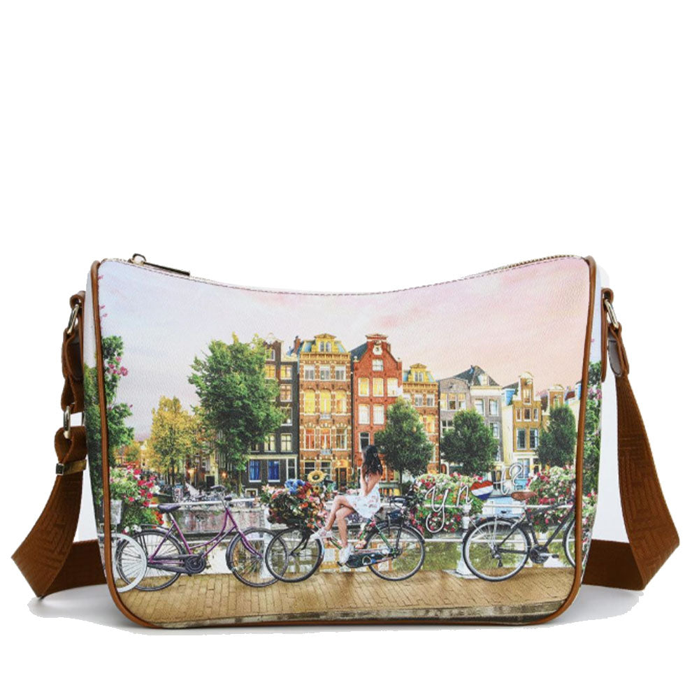 Borsa Donna Y NOT con Tracolla Regolabile linea YES-370 Flower River