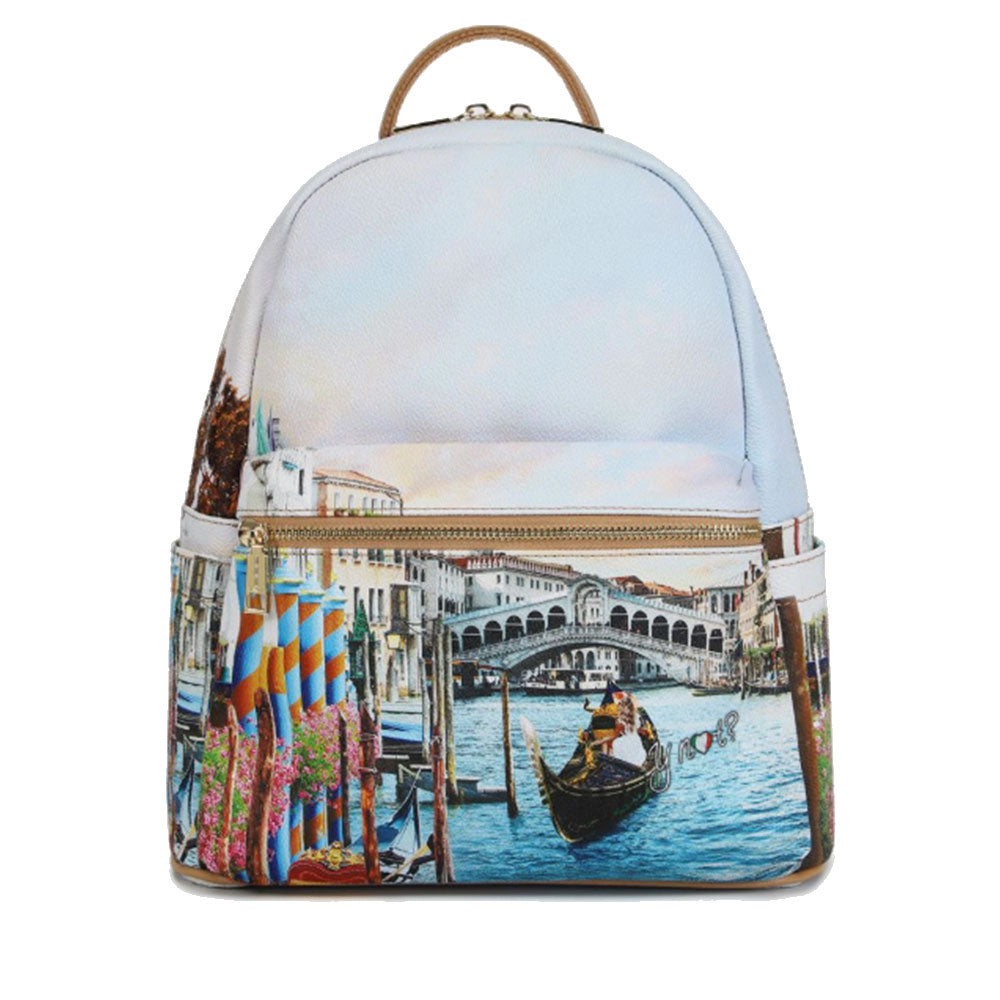 Zaino Donna Grande Y NOT con Tasca Esterna YES-381 Dream in Venice