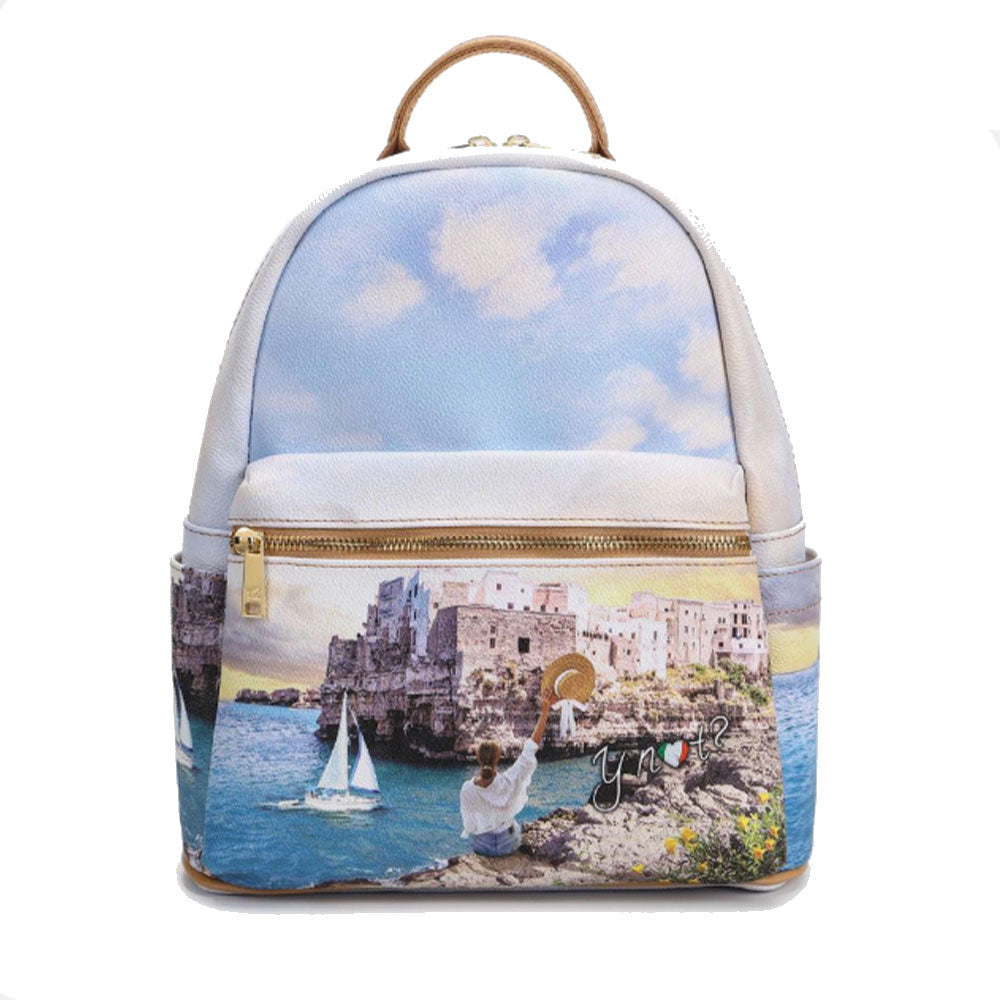 Zaino Donna Grande Y NOT con Tasca Esterna YES-381 Polignano Coast
