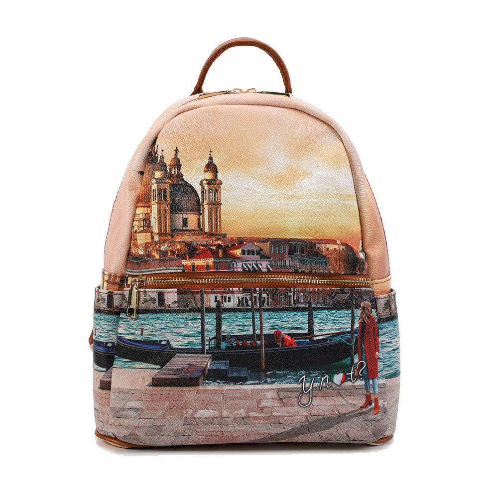 Zaino Donna Piccolo Y NOT con Tasca Esterna YES-380 Venice Sunset