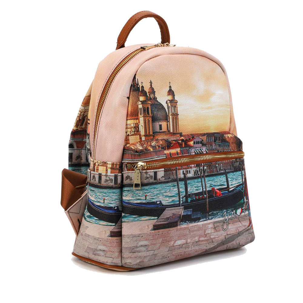 Zaino Donna Piccolo Y NOT con Tasca Esterna YES-380 Venice Sunset