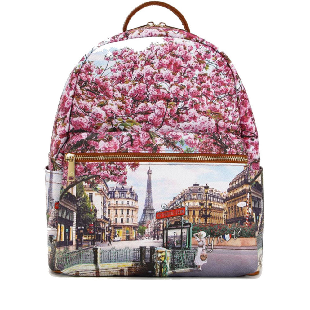 Zaino Donna Grande Y NOT con Tasca Esterna YES-381 Emily in Paris