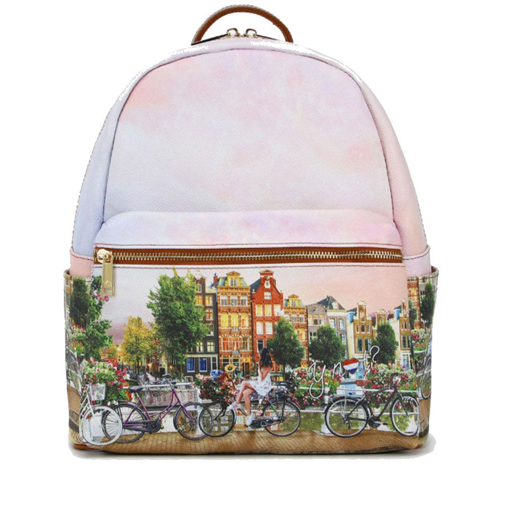 Zaino Donna Grande Y NOT con Tasca Esterna YES-381 Flower River