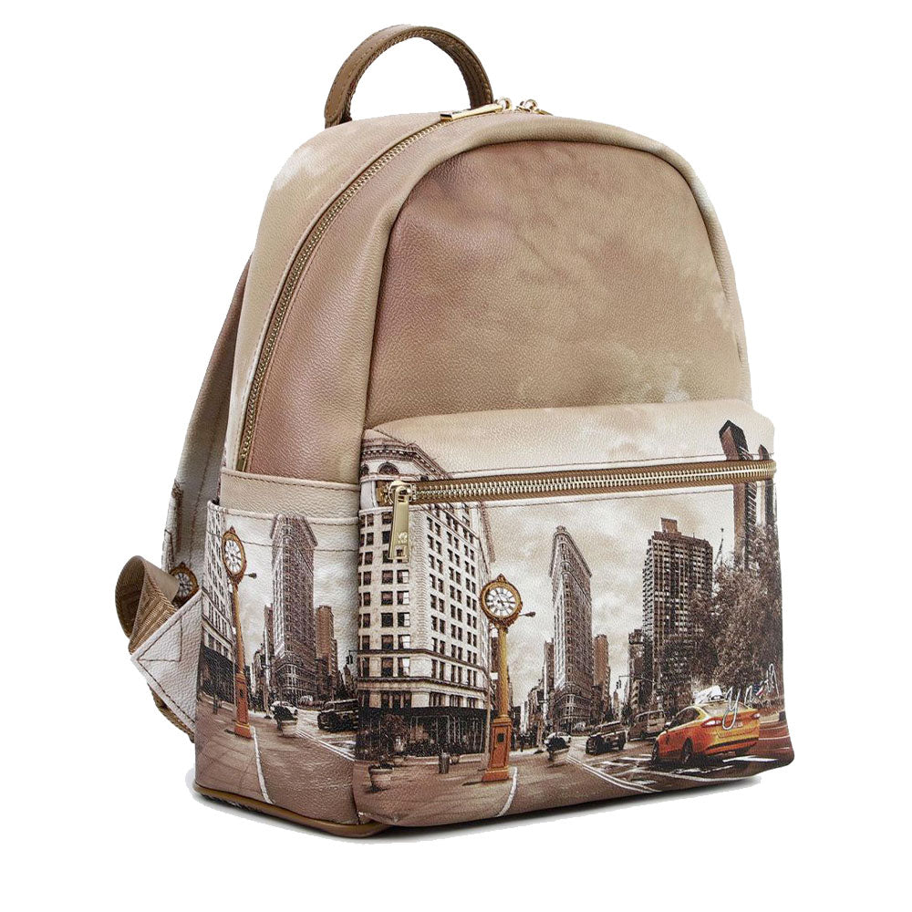 Zaino Donna Grande Y NOT con Tasca Esterna YES-381 Golden Time