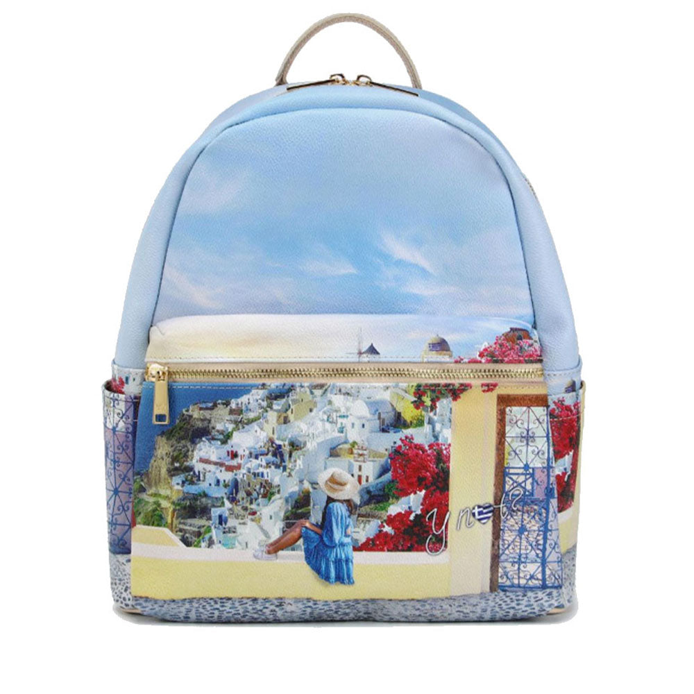 Zaino Donna Grande Y NOT con Tasca Esterna YES-381 Greek Summer