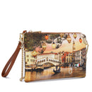 Y NOT Damen Tasche Clutch mit Schultergurt YES-384 Weihnachten in Venedig