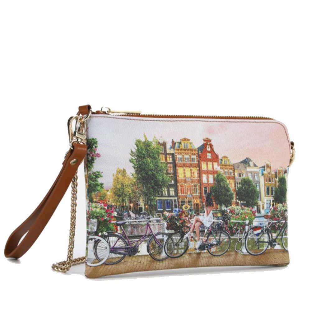 Borsa Donna Y NOT Pochette con Tracolla YES-384 Flower River