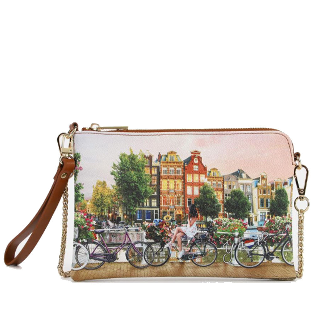 Borsa Donna Y NOT Pochette con Tracolla YES-384 Flower River