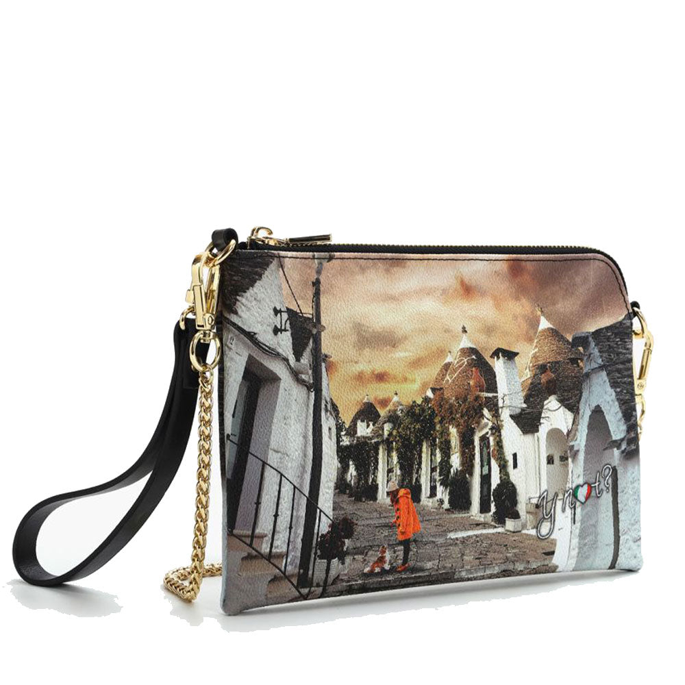 Borsa Donna Y NOT Pochette con Tracolla YES-384 Life in Trulli