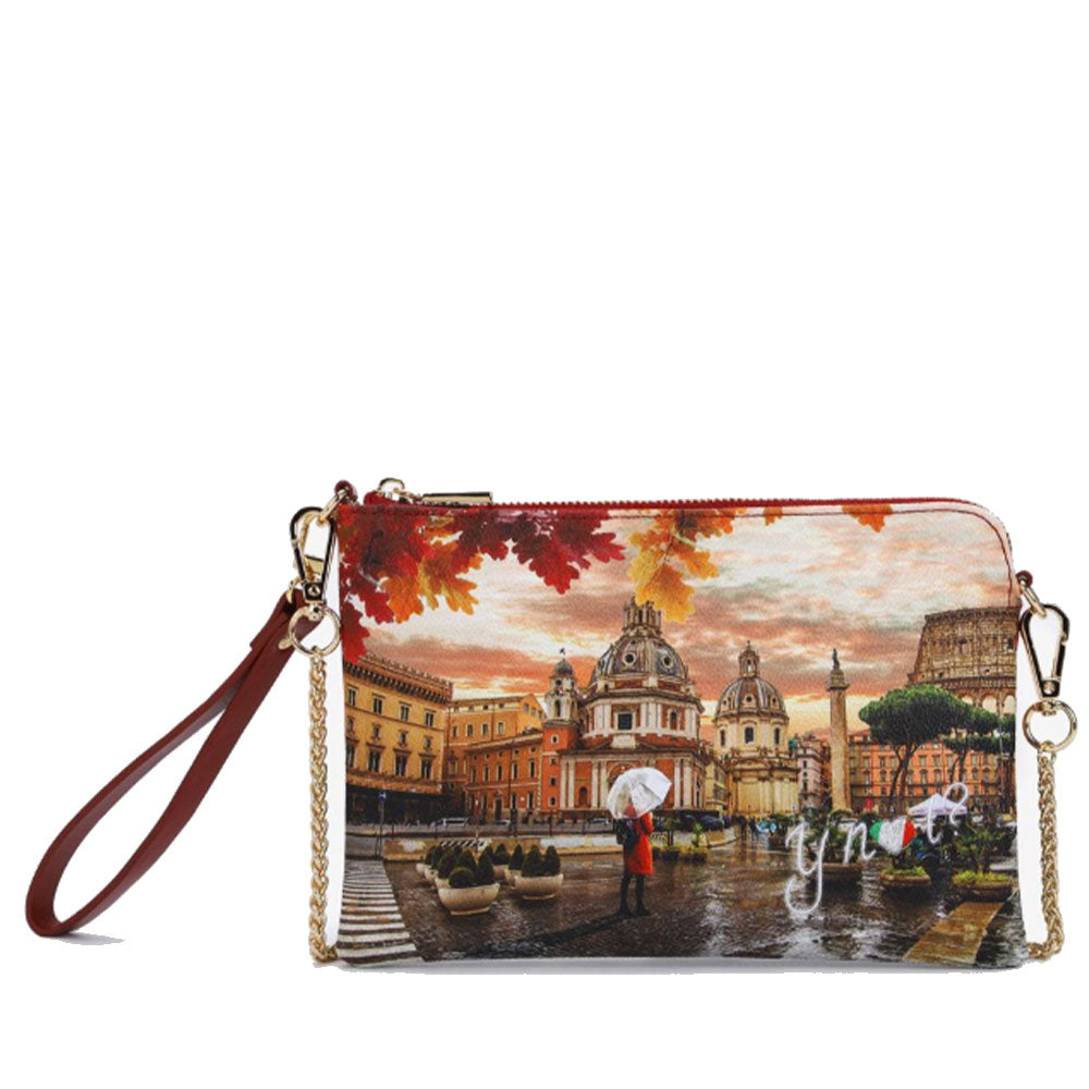 Borsa Donna Y NOT Pochette con Tracolla YES-384 Rome Raining