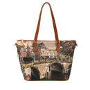 Borsa Donna Y NOT a Spalla YES-396 Stampa Autumn River