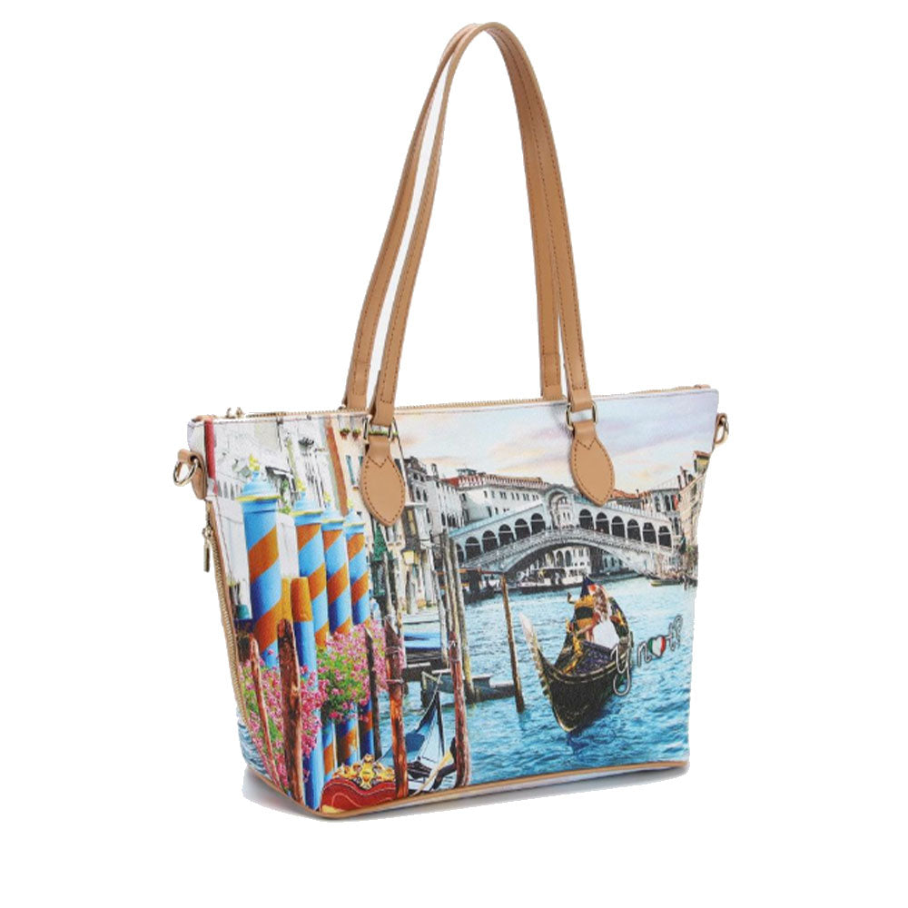 Borsa Donna a Spalla Y NOT YES-396 stampa Dream in Venice