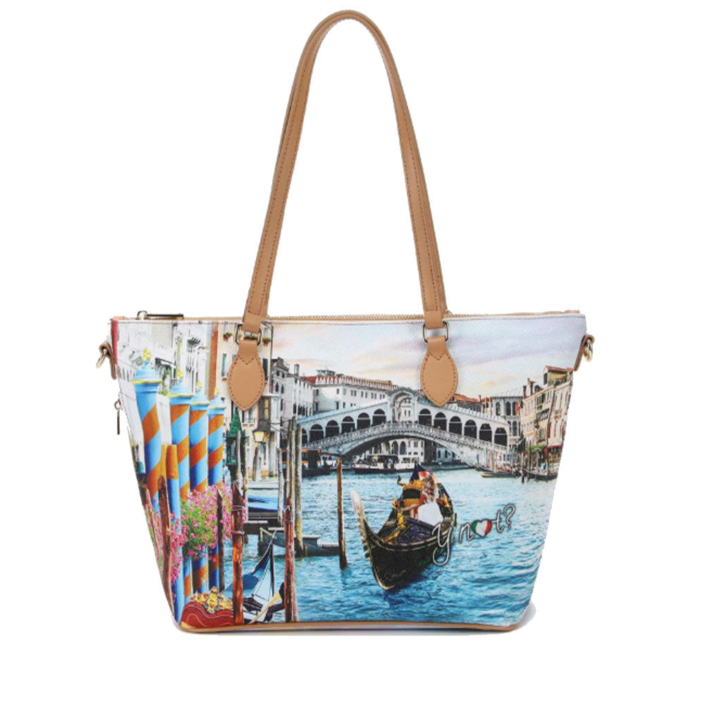 Borsa Donna a Spalla Y NOT YES-396 stampa Dream in Venice