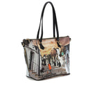 Borsa Donna Y NOT a Spalla YES-396 Stampa Life in Trulli