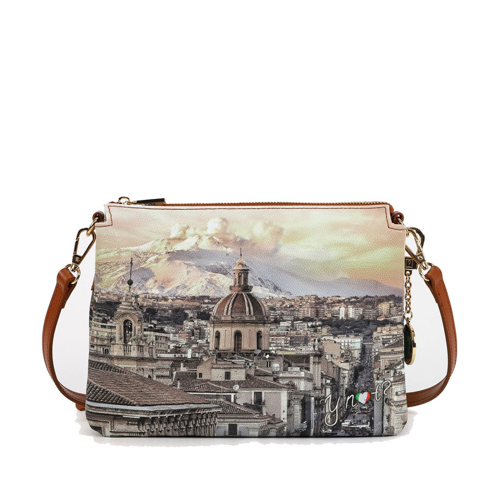 Borsa Donna Y NOT a Tracolla Tre Scomparti YES-399 Etnea