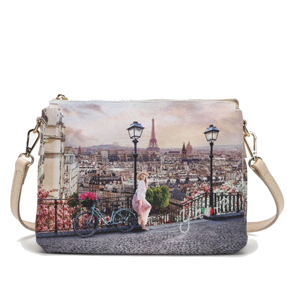 Borsa Donna Y NOT a Tracolla Tre Scomparti YES-399 Promenade