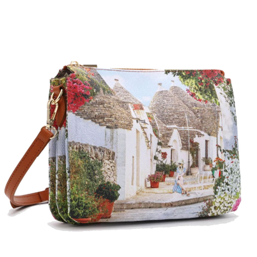 Borsa Donna Y NOT a Tracolla Tre Scomparti YES-399 Puglia Summer
