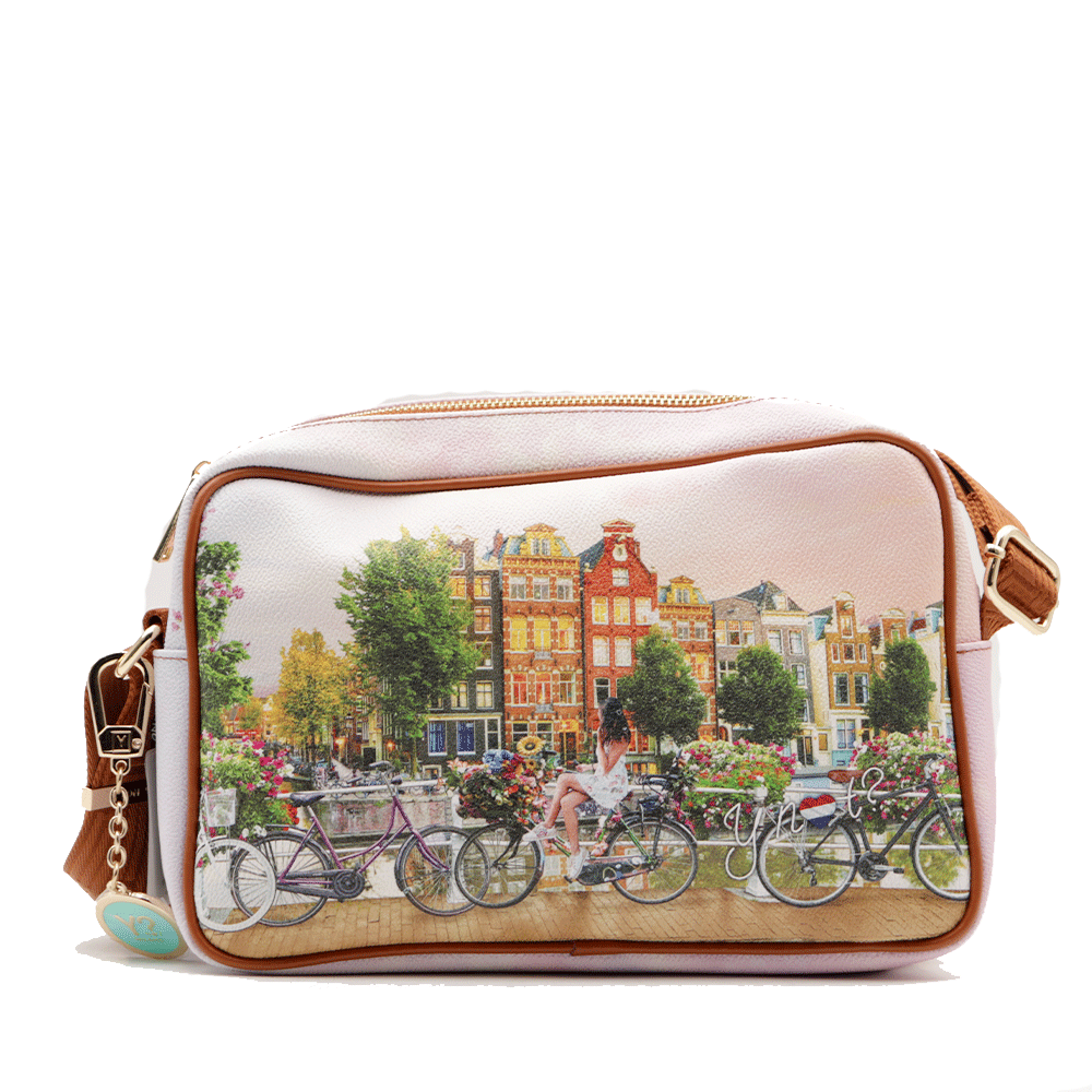 Borsa Donna a Tracolla Y NOT YES-440 stampa Flower RIver