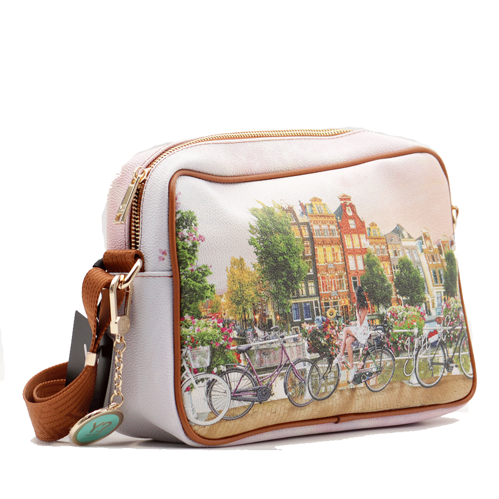 Borsa Donna a Tracolla Y NOT YES-440 stampa Flower RIver