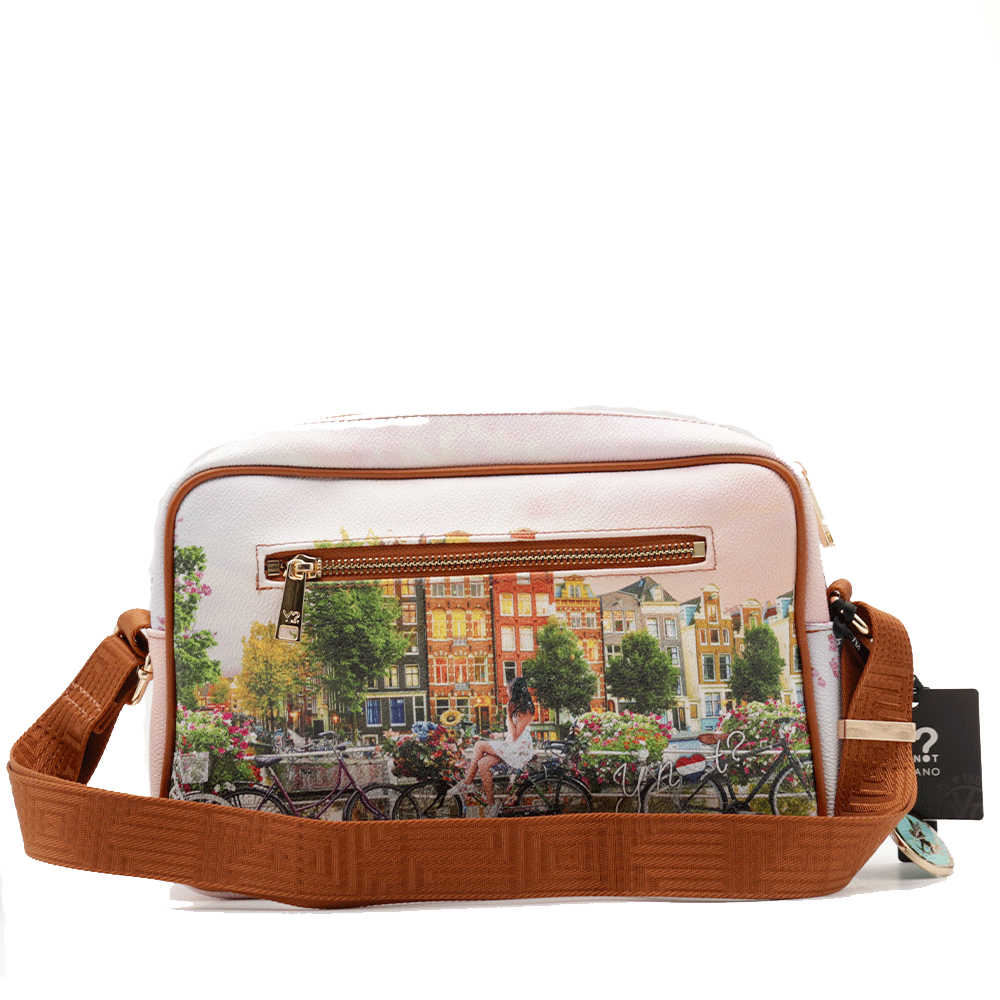 Borsa Donna a Tracolla Y NOT YES-440 stampa Flower RIver