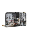 Y Not Damen-Clutch, Kartenhalter und Handyhalter „London By Night Print“ YES-456