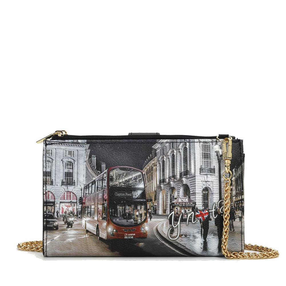 Pochette Donna Portacarte e Portatelefono Y Not Stampa London By Night YES-456