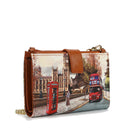 Y Not Damen Clutch Kartenhalter und Handyhalter London Street Print YES-456