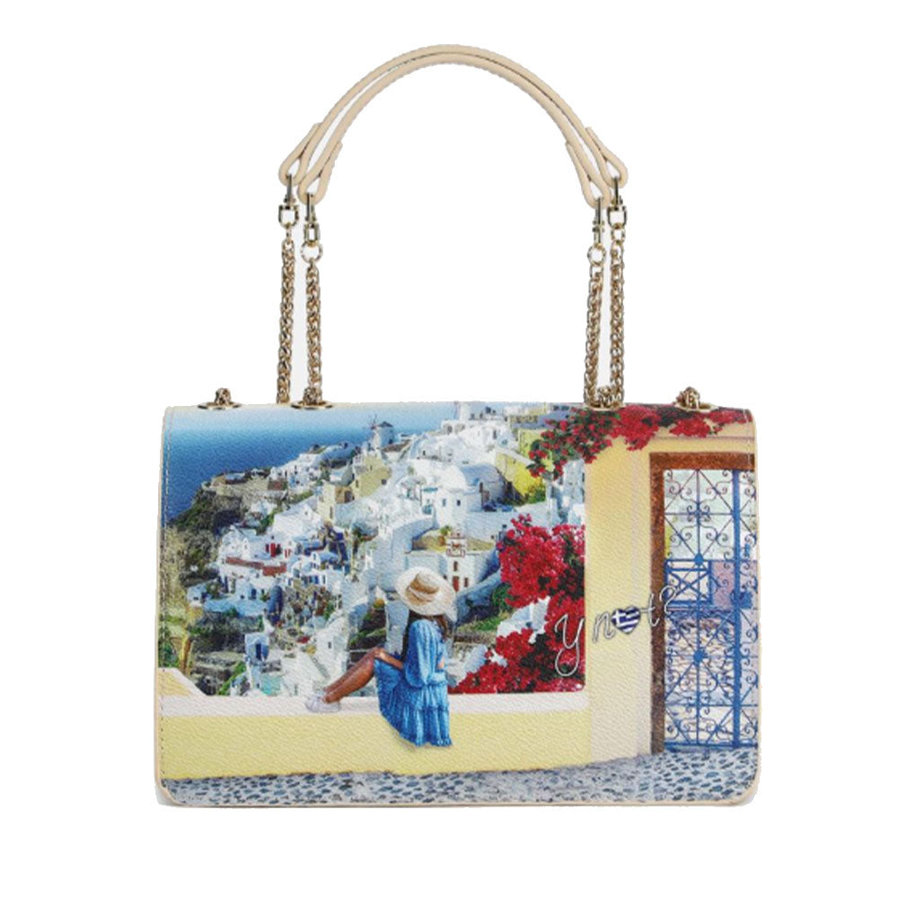 Borsa Donna a Spalla Y NOT YES-471 Greek Summer
